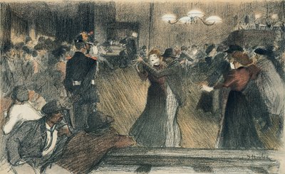 Ball at the Barriere by Théophile Alexandre Steinlen